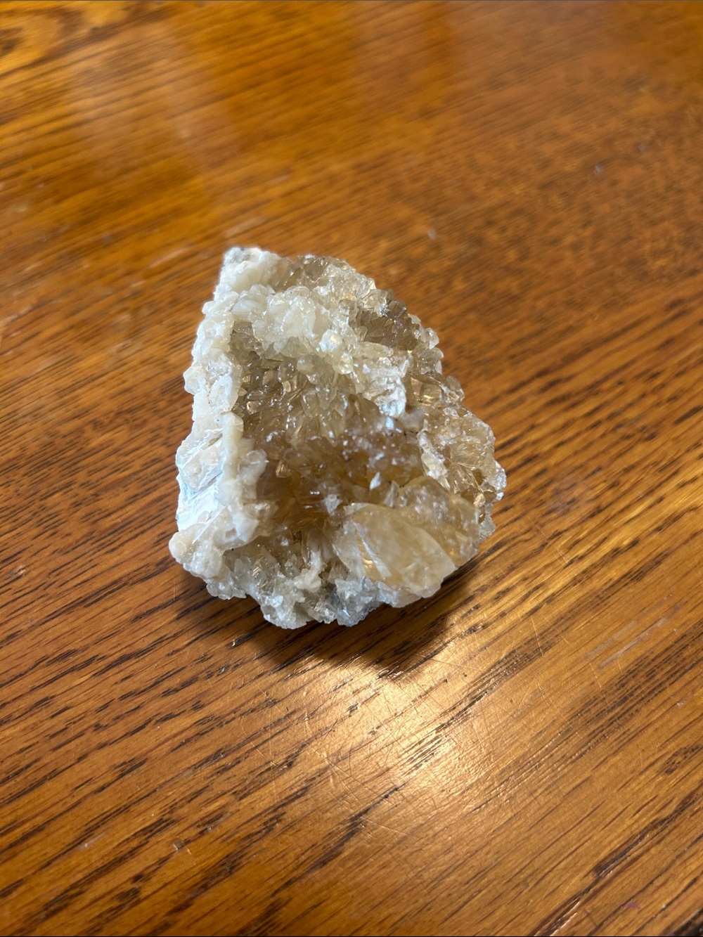 Natural Citrine Quartz Cluster - Light Golden Crystal